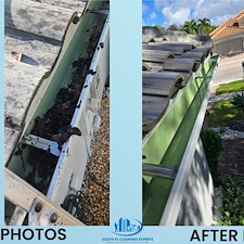 Gutter-pressure-cleaningPressure-washing-Project-in-Bellaggio-Community-in-Lake-Worth-FL-33467 0